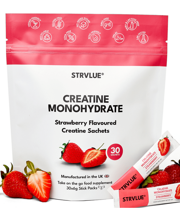 STRVLUE Creatine Sachets – Strawberry