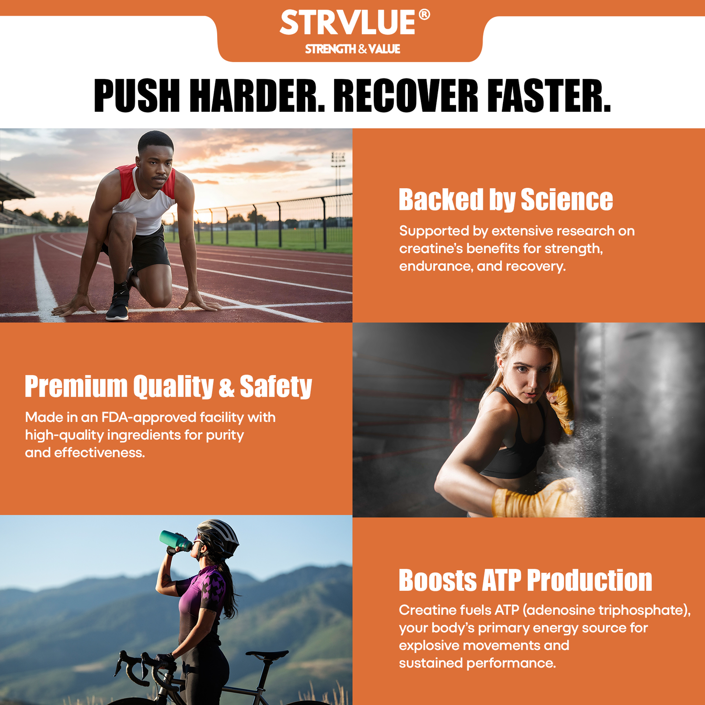 STRVLUE Creatine Sachets – Unflavoured