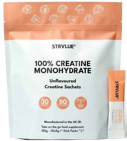 STRVLUE Creatine Sachets – Unflavoured