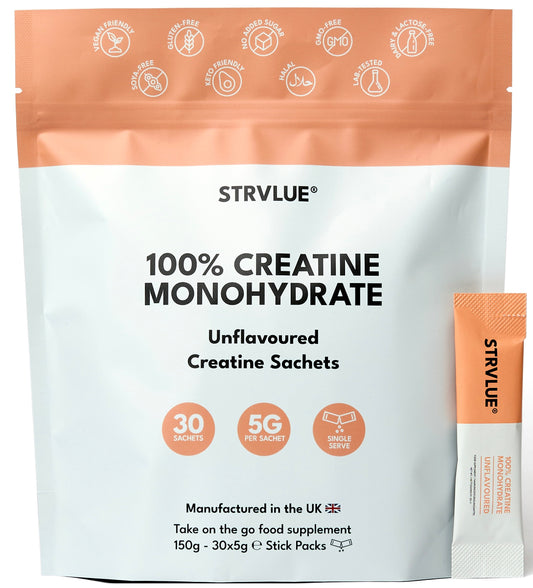 STRVLUE Creatine Sachets – Unflavoured