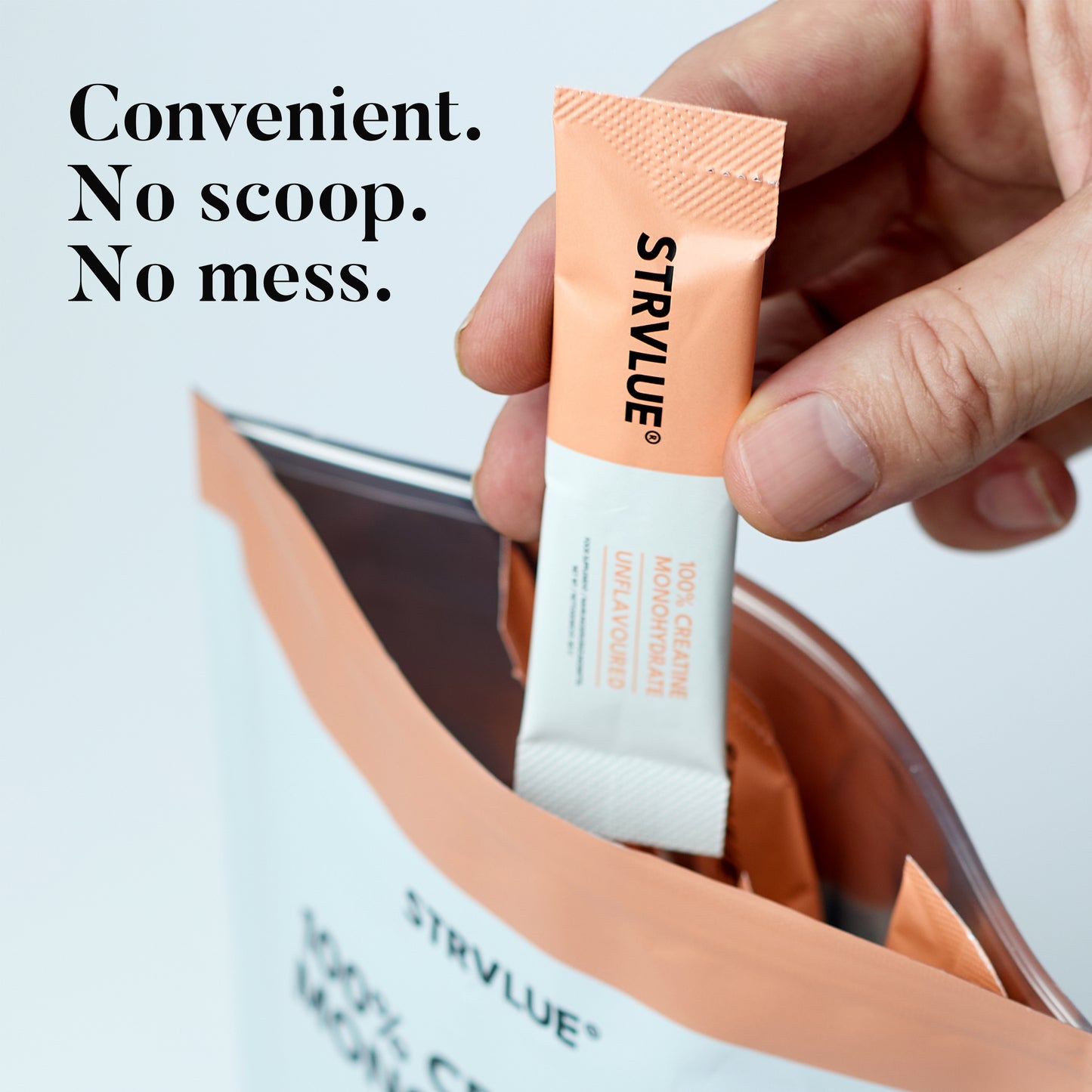 STRVLUE Creatine Sachets – Unflavoured