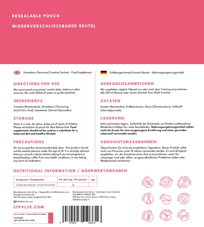 CreaSachet 30 Pack – Strawberry Flavour