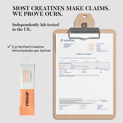 STRVLUE Creatine Sachets – Unflavoured